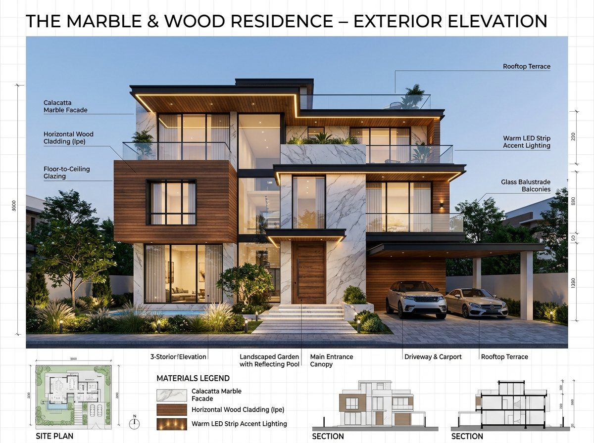 3D Exterior Elevation
